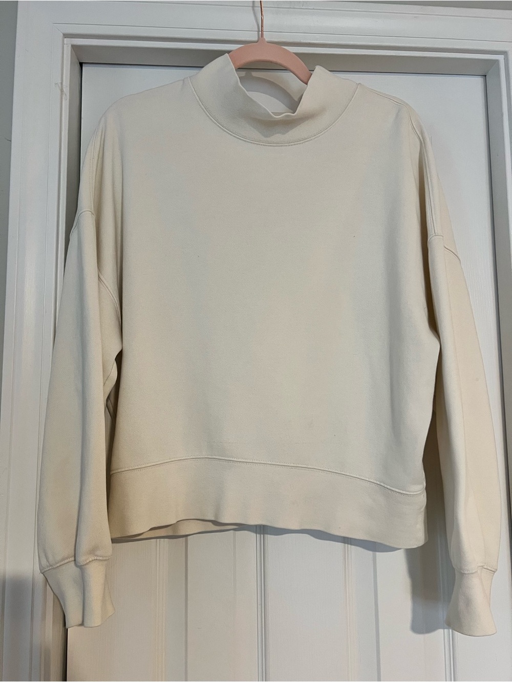 Rails Blaire Winter White Mock Neck Sweatshirt